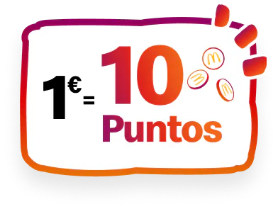 1€ son 10 puntos